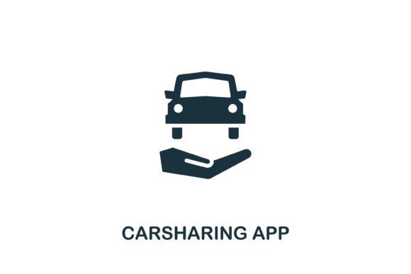 Carsharing App Icon: A Versatile Design Asset for Modern Web Projects