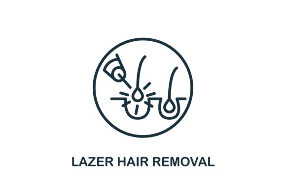 Laser Hair Removal Icon: Design Made Simple