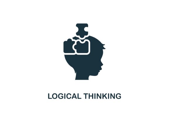 Logical Thinking Icon: Simple Design for Clear Communication