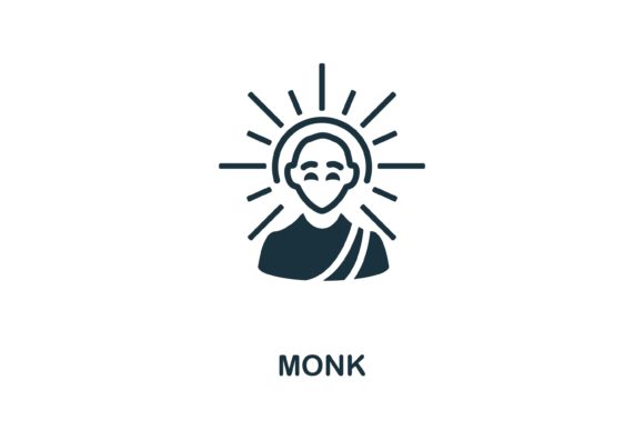 Monk Icon: A Versatile Design Asset for Web and Infographics