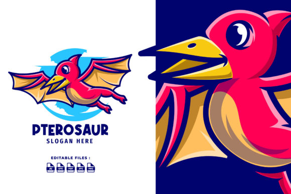 Unlocking Creativity with the Pterosaur Mascot Cartoon Logo
