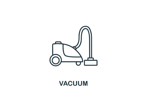 Vacuum Icon from Cleaning Collection: A Versatile Design Element for Modern Projects